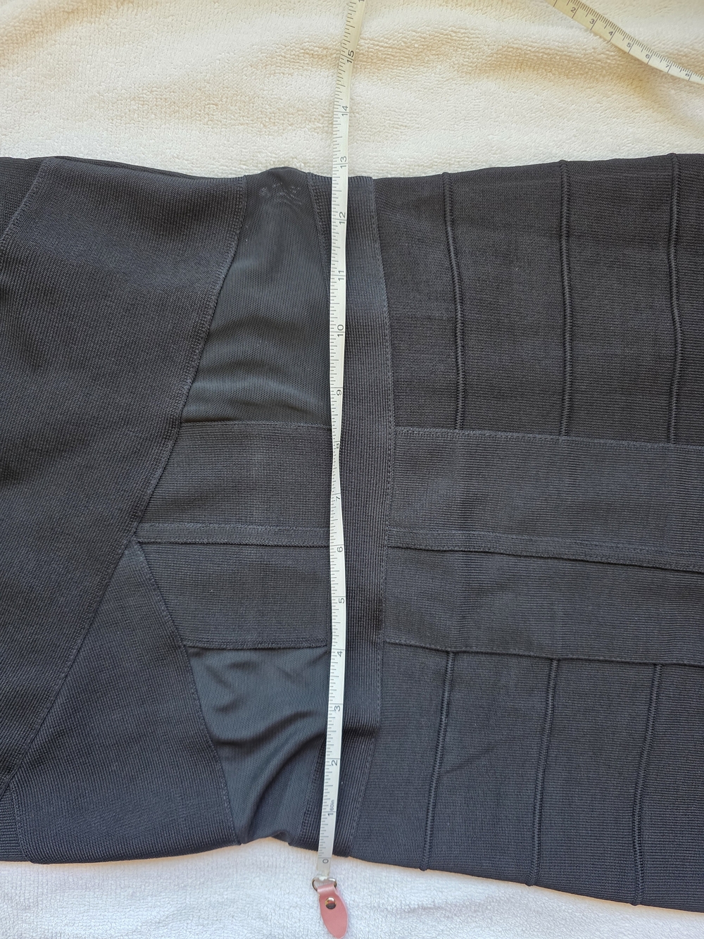 Bebe Black Bandage Bodycon Mini Dress Mesh Cutout Size M Date Night Going Out - Picture 11 of 13